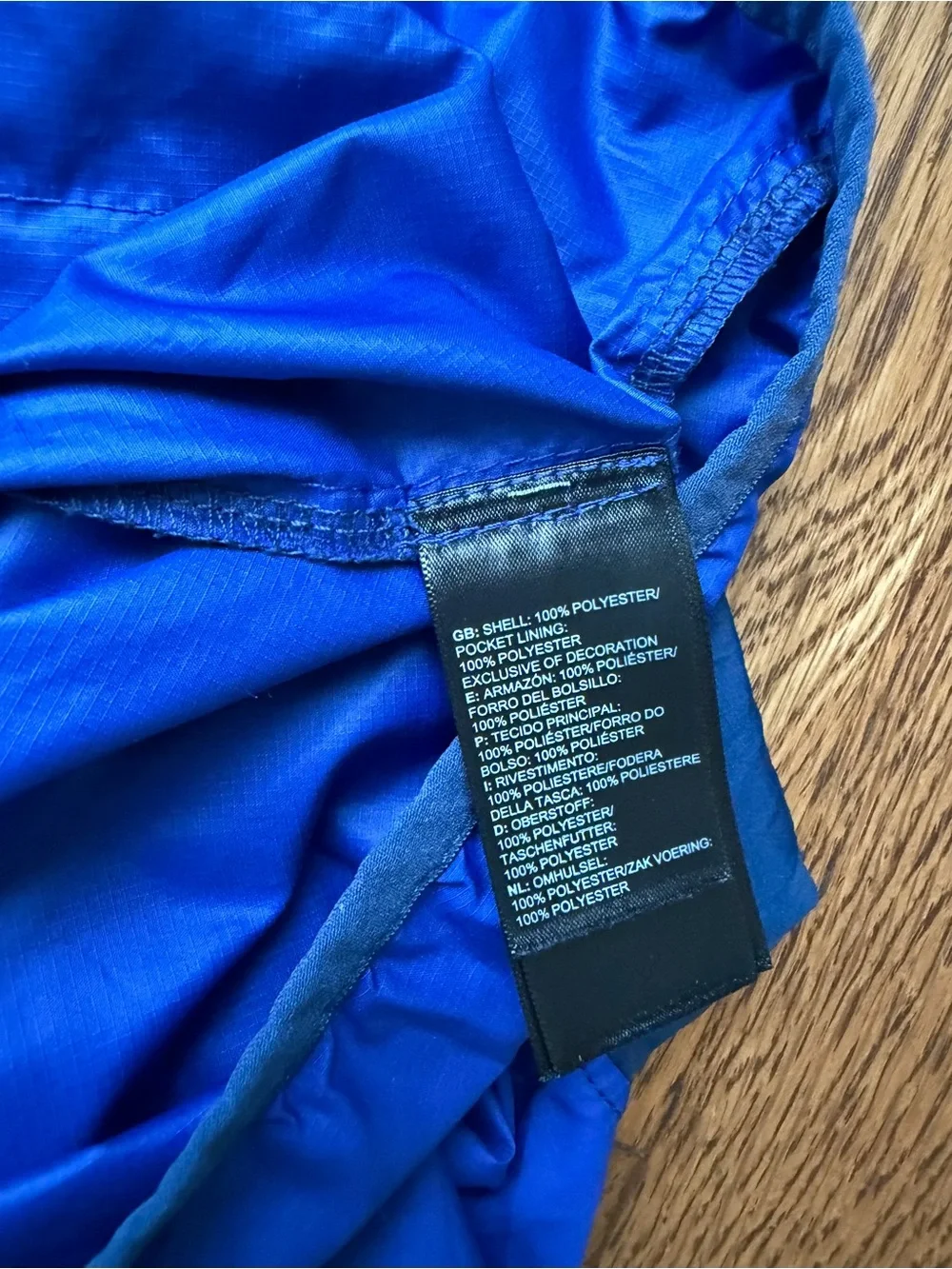 The North Face Boys 7/8 Blue Half-Zip Hooded Pullover Jacket